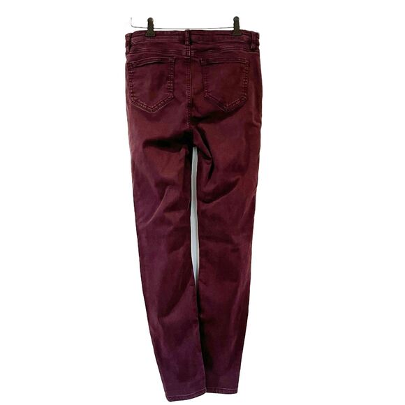 Buffalo David Bitton Purple Burgundy Stretch Skinny Jeans Size 4/27 - Picture 4 of 7